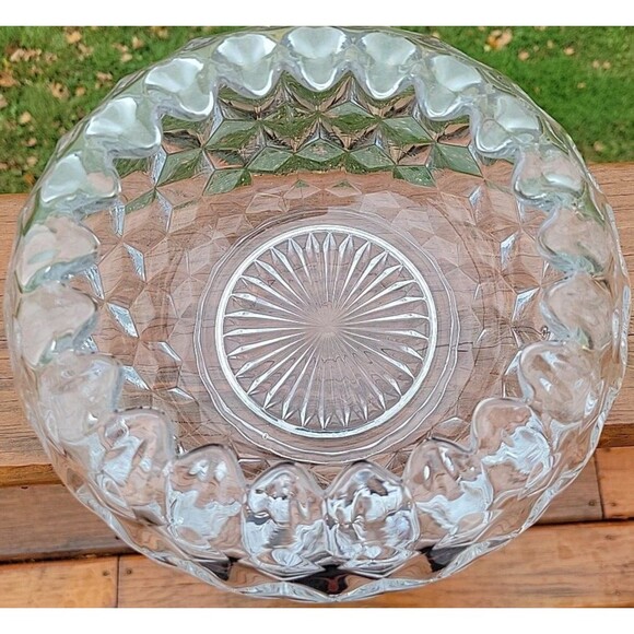 Vintage Fostoria American Glass Crystal Cupped & Footed 7-1/2 Inch Bowl - Picture 10 of 12